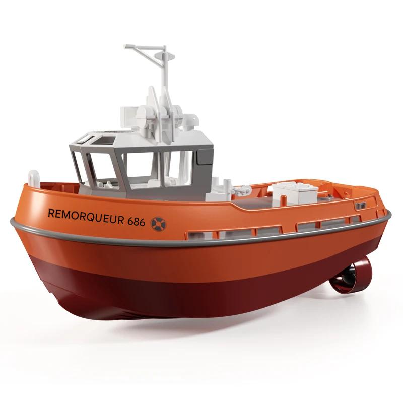 Bateau Télécommandé Remorqueur 1:72 Double Moteur
