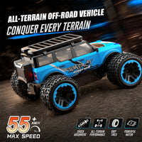 Monster Truck Télécommandé 1:20 4x4 - 55km/h Brushless LED