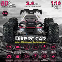 Voiture Télécommandée Tout Terrain 4x4 1:16 - 80km/h Brushless