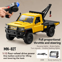Pick-up Télécommandé 4x4 Dépanneuse 1:12 Rétro