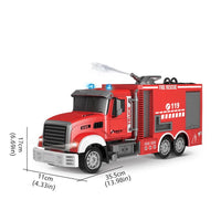 Camion Télécommandé de Pompier 1:12 avec Échelle et Jet d'Eau