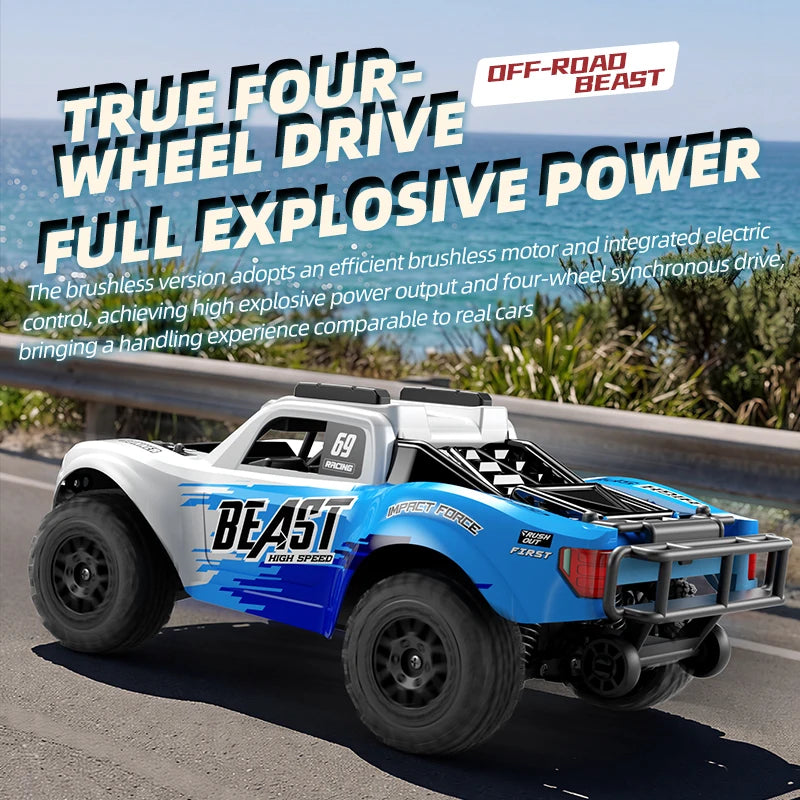 Voiture Télécommandée Tout Terrain 4x4 1:24 - 40km/h Drift Brushless