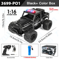 4x4 Télécommandé de Police 1:16 avec Son et LED