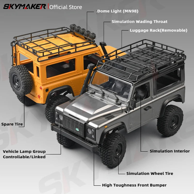 4x4 Télécommandé Crawler Tout Terrain 1:12