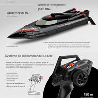 Bateau Télécommandé de Course 55km/h Haute Vitesse