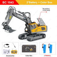 Engin de Chantier Télécommandé 4x4 - Excavatrice, Benne, Bulldozer