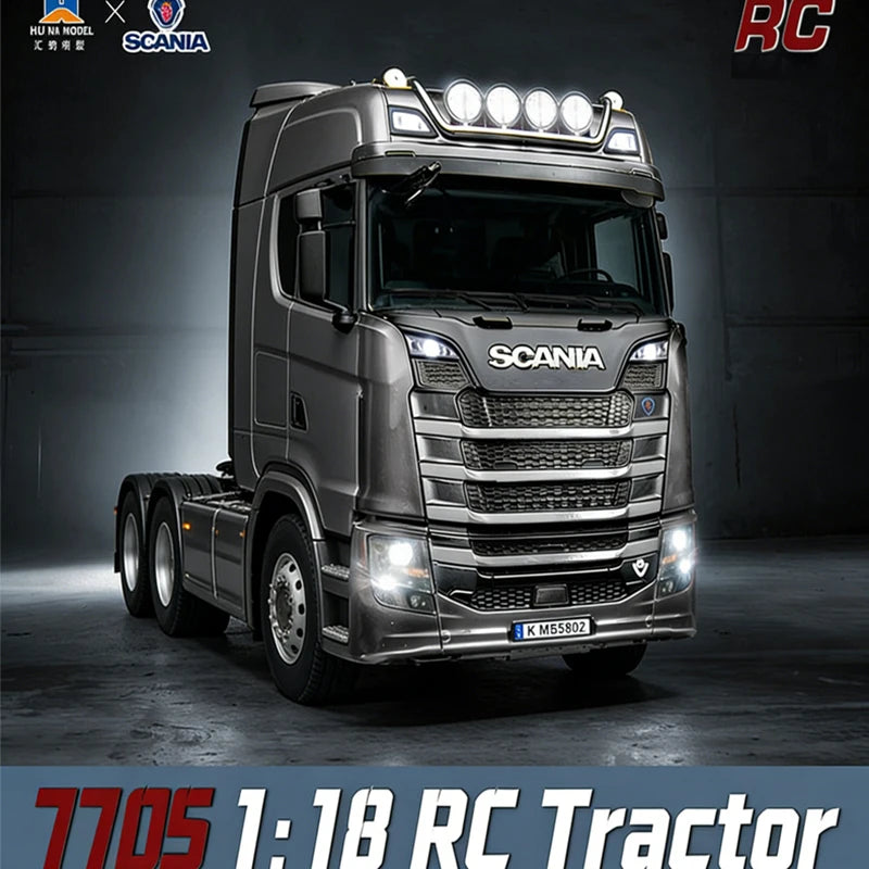 Camion Télécommandé Scania Semi-Remorque Modèle Réaliste