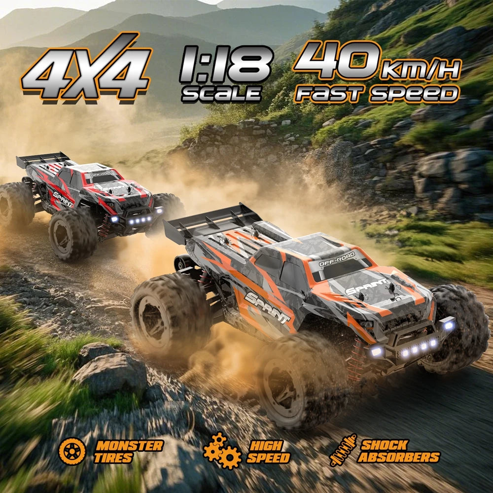 Monster Truck Télécommandé Tout Terrain 4x4 - 40km/h 2.4G