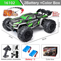 Voiture Télécommandée Monster Truck 1:16 4x4 - 50km/h avec LED