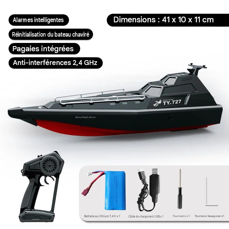 Bateau Télécommandé à Turbine 30km/h Haute Vitesse