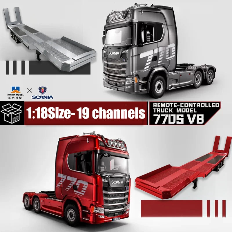 Camion Télécommandé Scania Semi-Remorque Modèle Réaliste