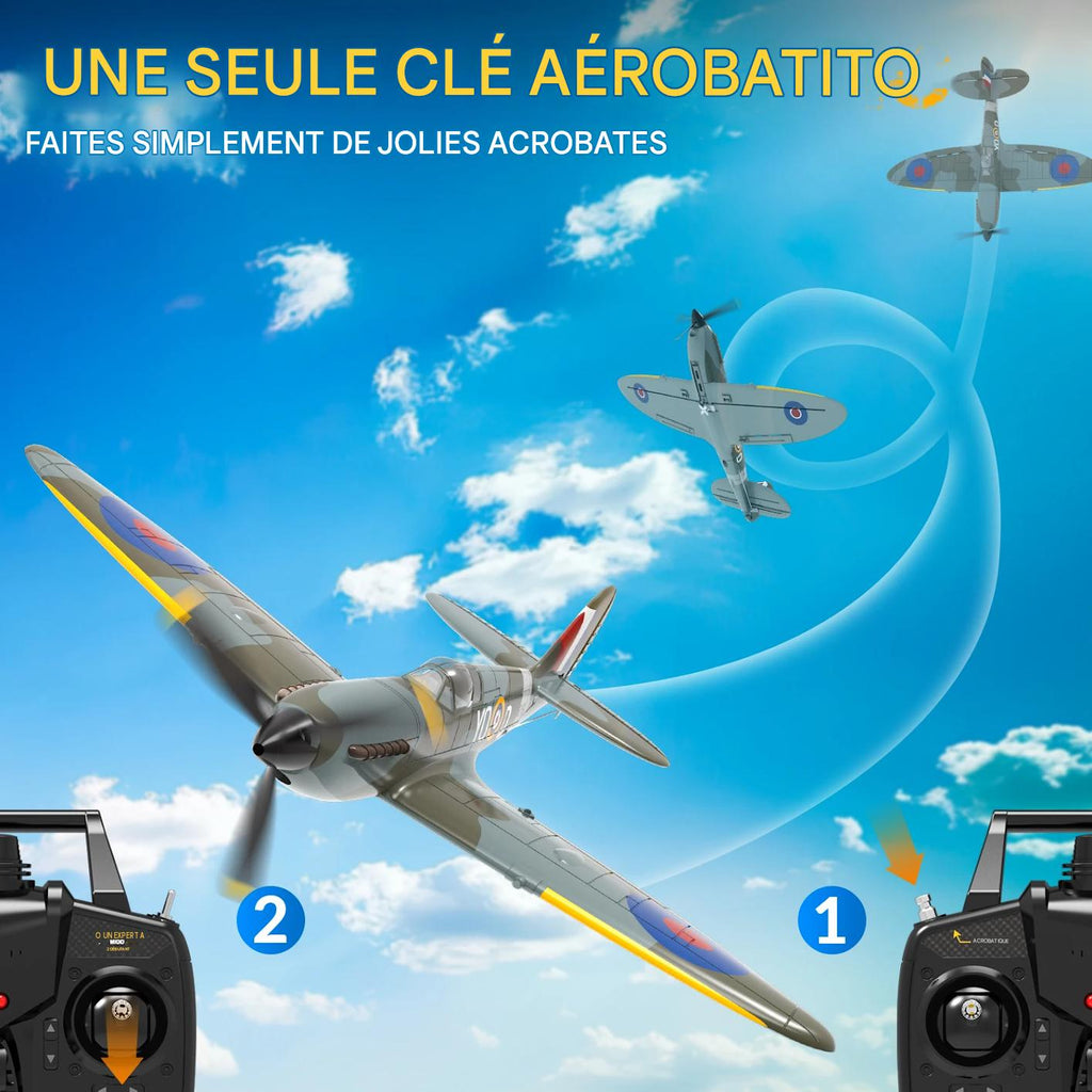 Avion de Chasse Télécommandé Acrobatique en Mousse