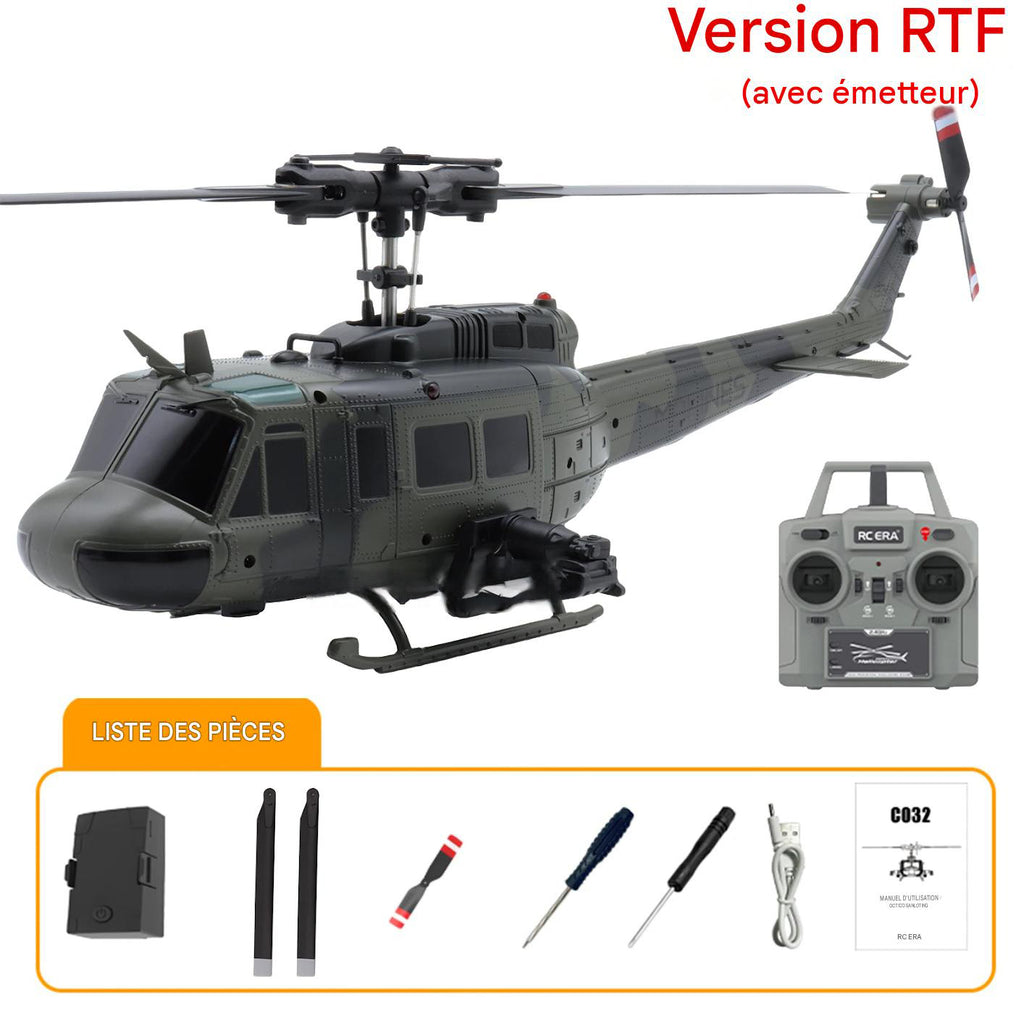 Hélicoptère Télécommandé Militaire Stabilisé