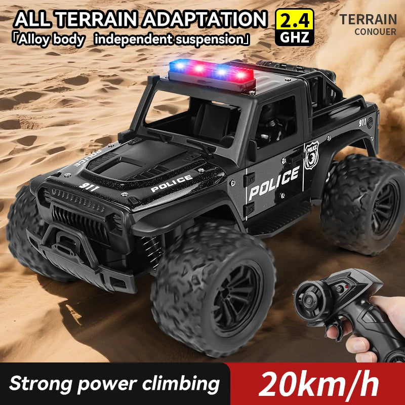 4x4 Télécommandé de Police 1:16 avec Son et LED