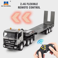 Camion Télécommandé Plateau Porte-Engins 1:24
