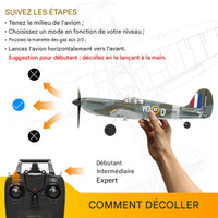 Avion de Chasse Télécommandé Acrobatique en Mousse