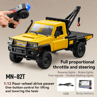 Pick-up Télécommandé 4x4 Dépanneuse 1:12 Rétro