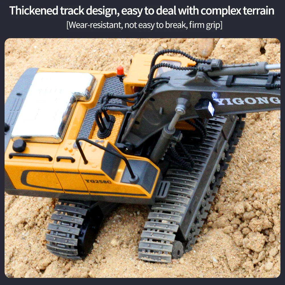 Engin de Chantier Télécommandé 4x4 - Excavatrice, Benne, Bulldozer