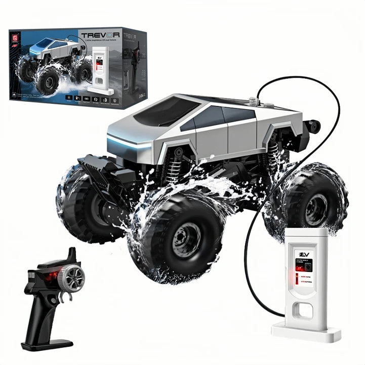 Voiture Télécommandée Amphibie Tout Terrain 360° Étanche