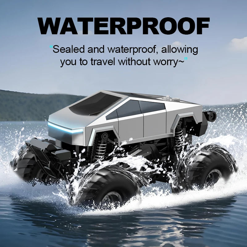 Voiture Télécommandée Amphibie Tout Terrain 360° Étanche