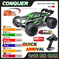 Voiture Télécommandée Monster Truck 1:16 4x4 - 50km/h avec LED