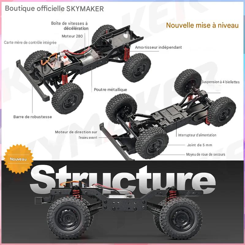 4x4 Télécommandé Crawler Tout Terrain 1:12