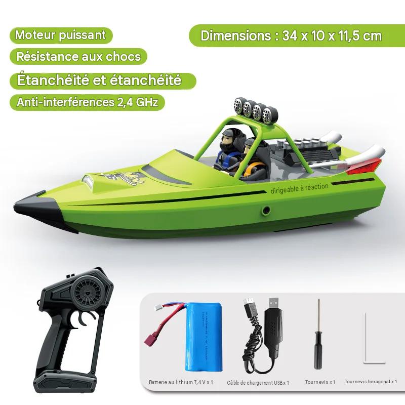 Bateau Télécommandé à Turbine 30km/h Haute Vitesse