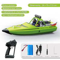 Bateau Télécommandé à Turbine 30km/h Haute Vitesse