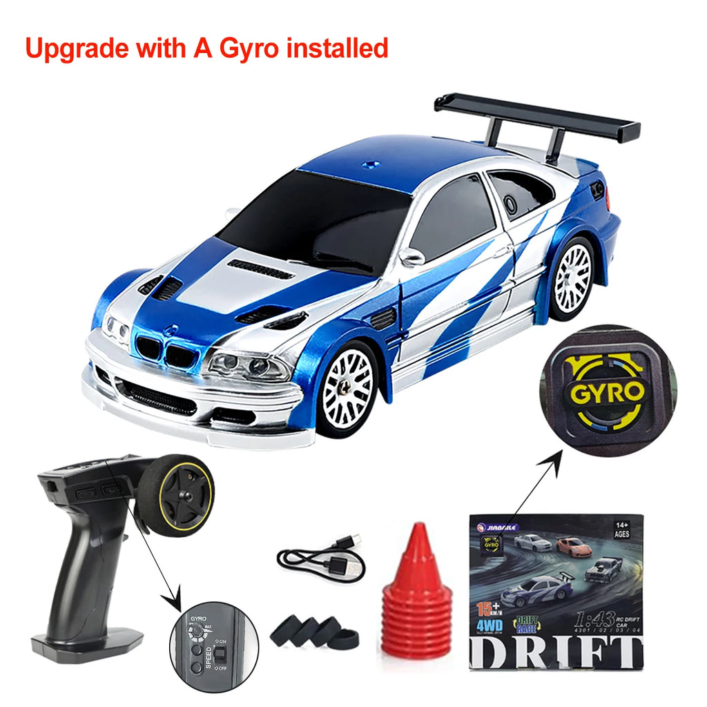 Mini Voiture Télécommandée Drift 1:43 4x4 Gyroscope 2.4G