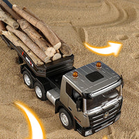 Camion Télécommandé Plateau Porte-Engins 1:24