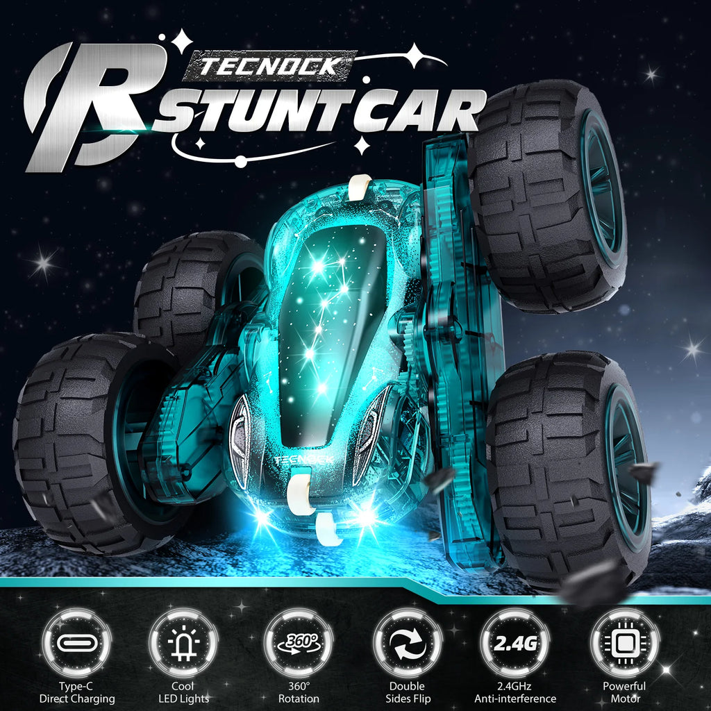 Voiture Télécommandée Acrobatique 360° avec Éclairage LED