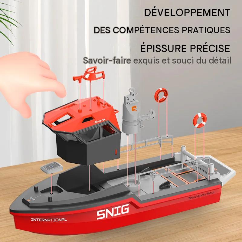 Bateau Télécommandé de Sauvetage 1:32 Brushless