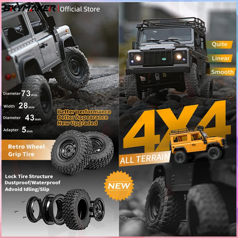 4x4 Télécommandé Crawler Tout Terrain 1:12