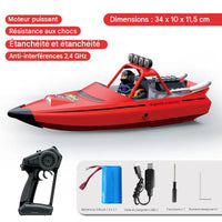 Bateau Télécommandé à Turbine 30km/h Haute Vitesse