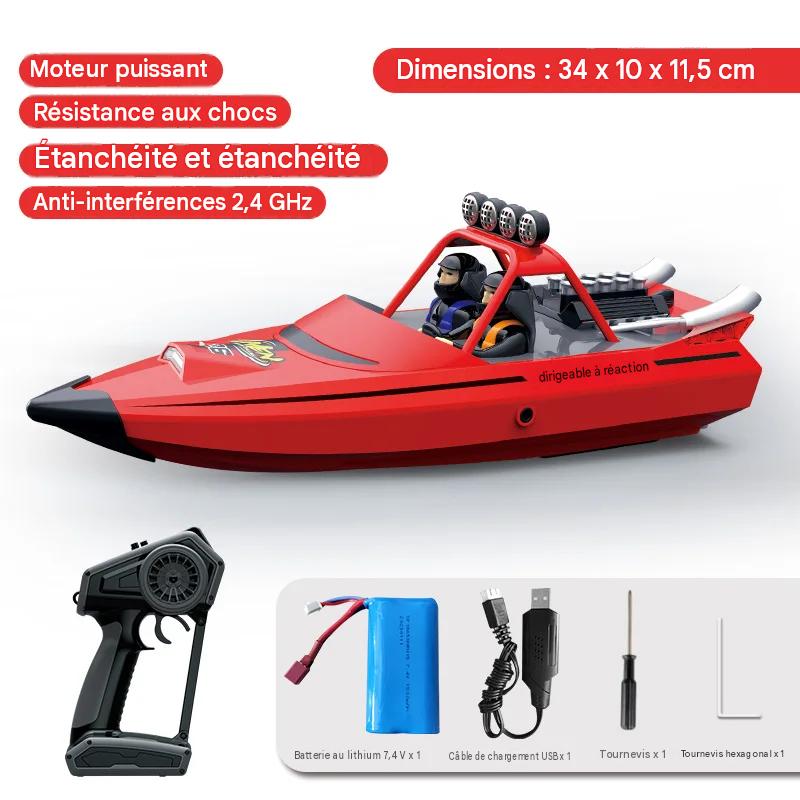 Bateau Télécommandé à Turbine 30km/h Haute Vitesse