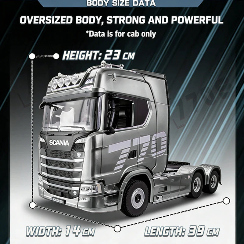 Camion Télécommandé Scania Semi-Remorque Modèle Réaliste