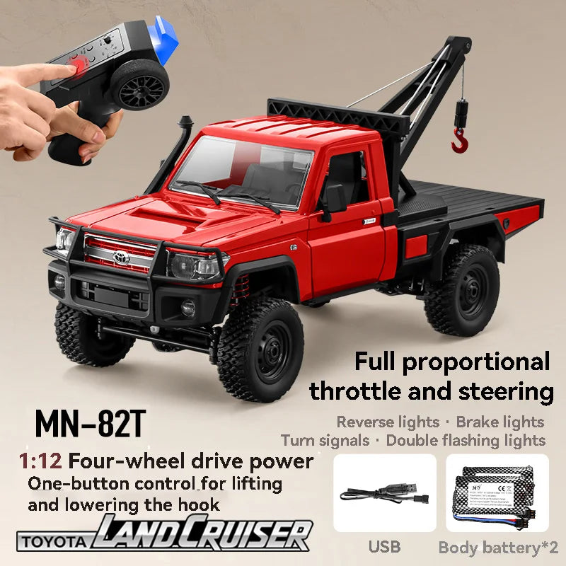 Pick-up Télécommandé 4x4 Dépanneuse 1:12 Rétro
