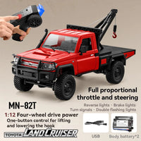 Pick-up Télécommandé 4x4 Dépanneuse 1:12 Rétro