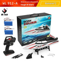 Bateau Télécommandé de Course 35km/h avec Anti-Chavirage