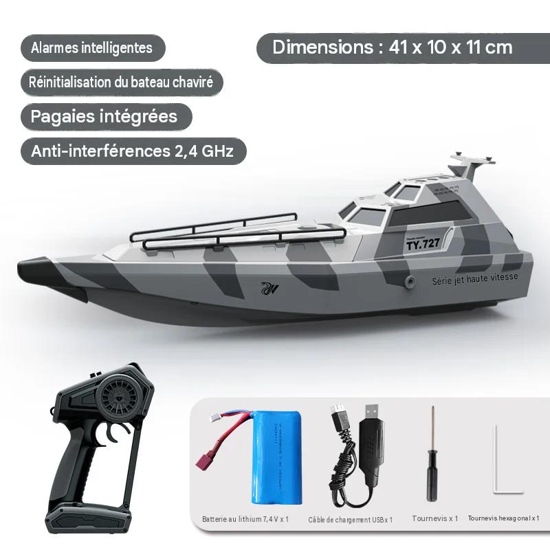 Bateau Télécommandé à Turbine 30km/h Haute Vitesse
