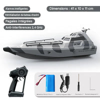 Bateau Télécommandé à Turbine 30km/h Haute Vitesse